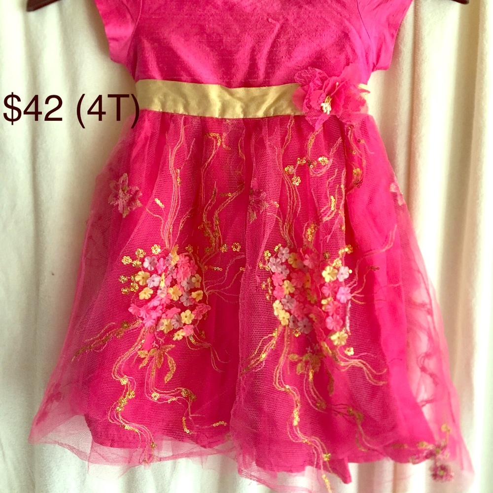 Boutique Pink Girls Dress (4 T)